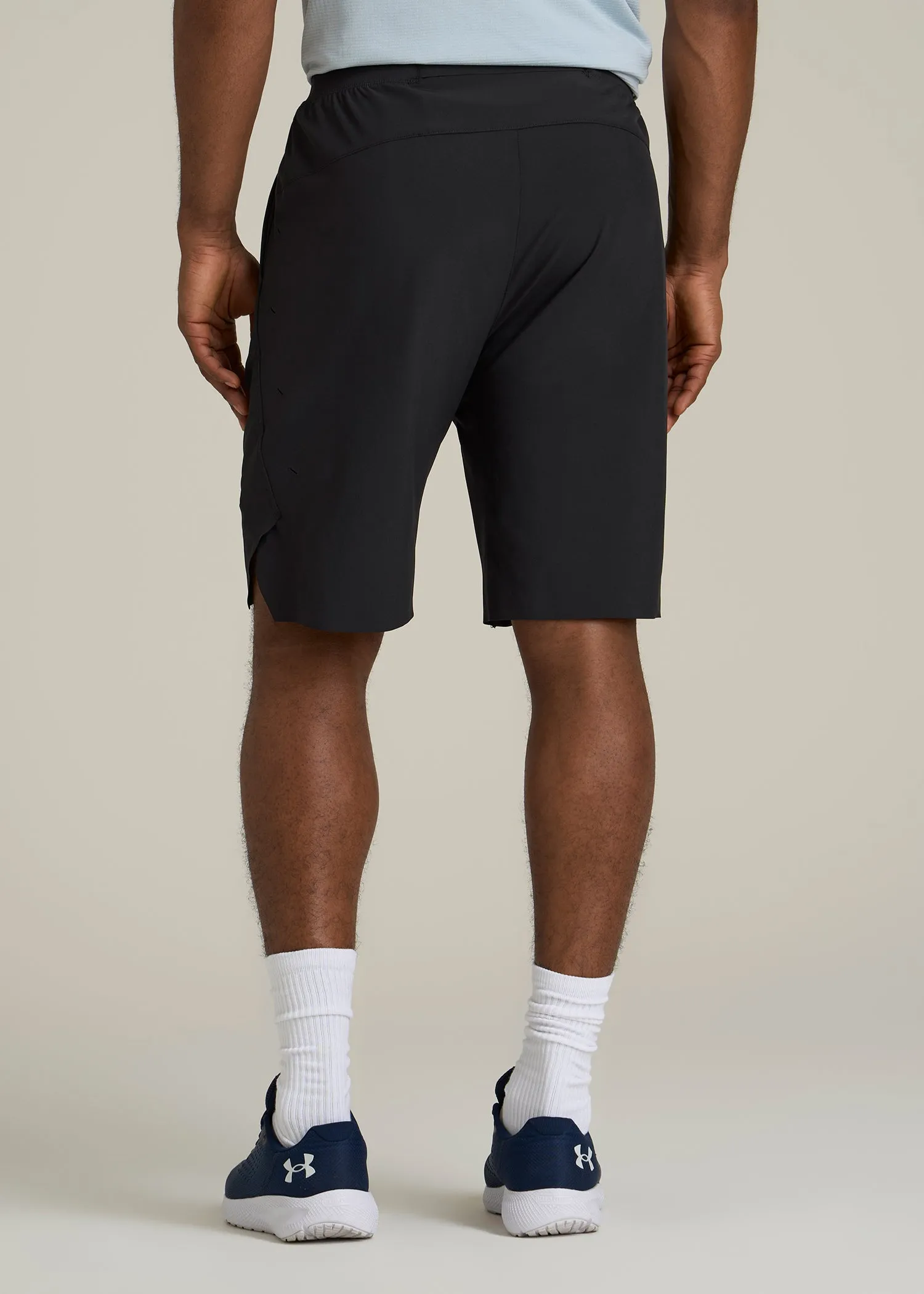 2-in-1 Featherweight Running Short for Tall Men in Black sold by American Tall product image thumbnail 5