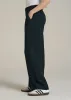 Wide Leg Pleated Dress Pants 2.0 for Tall Women in Midnight Green sold by American Tall