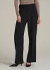 Wide Leg Pleated Dress Pants 2.0 for Tall Women in Black sold by American Tall