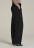 Wide Leg Pleated Dress Pants 2.0 for Tall Women in Black sold by American Tall