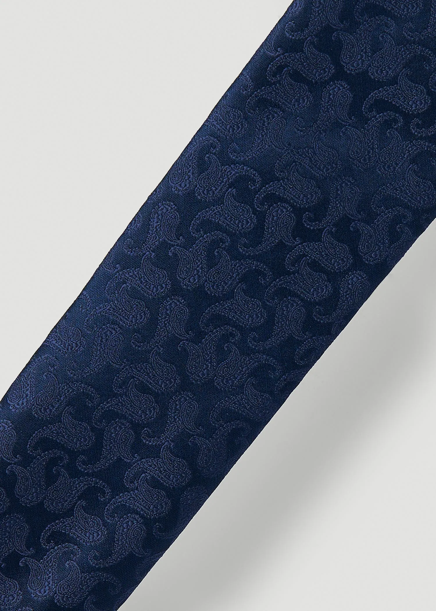 Dress Ties for Tall Men in Navy Tonal Paisley sold by American Tall product image thumbnail 2
