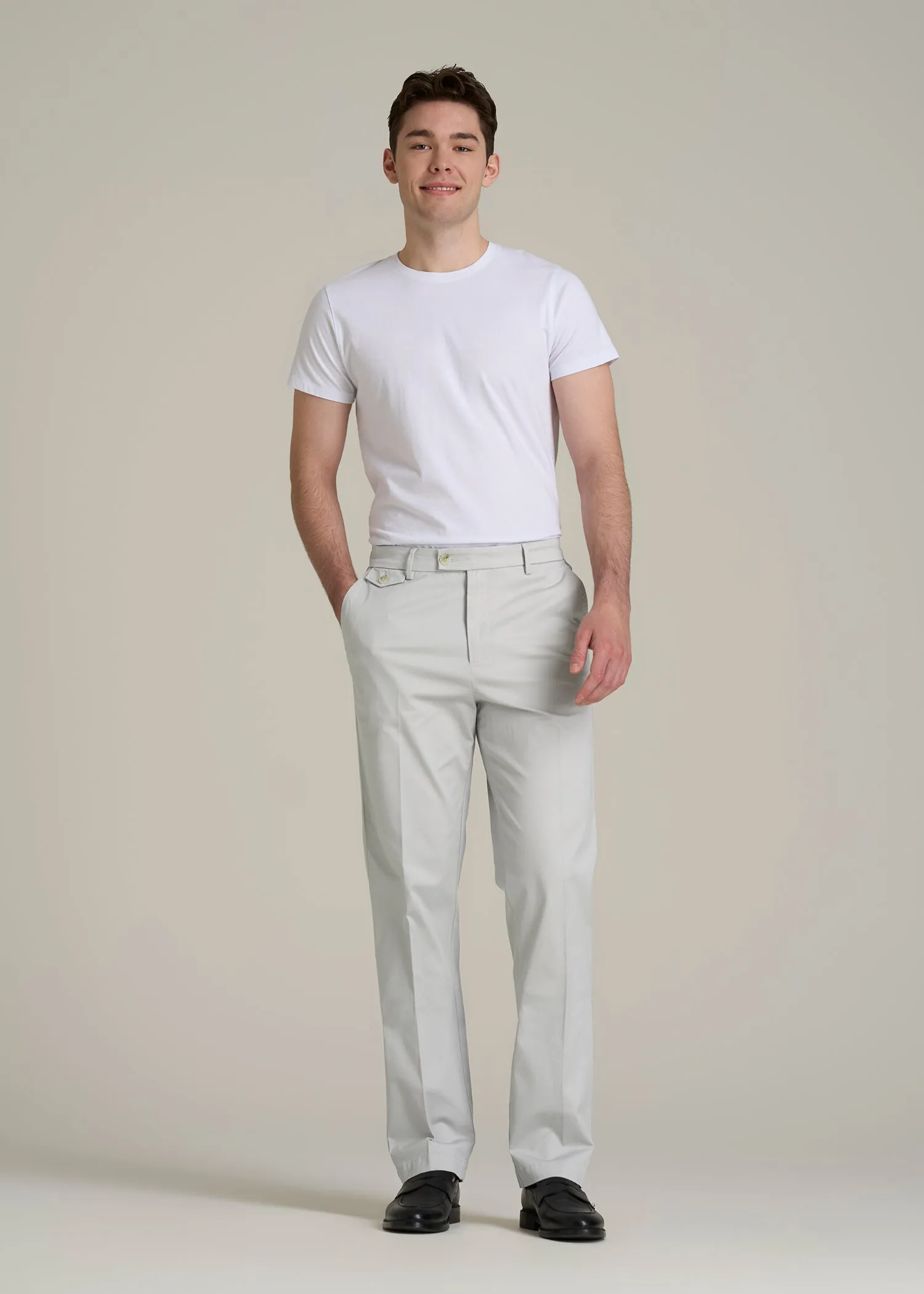 Refined Chinos for Tall Men in Grey Sand sold by American Tall product image thumbnail 4