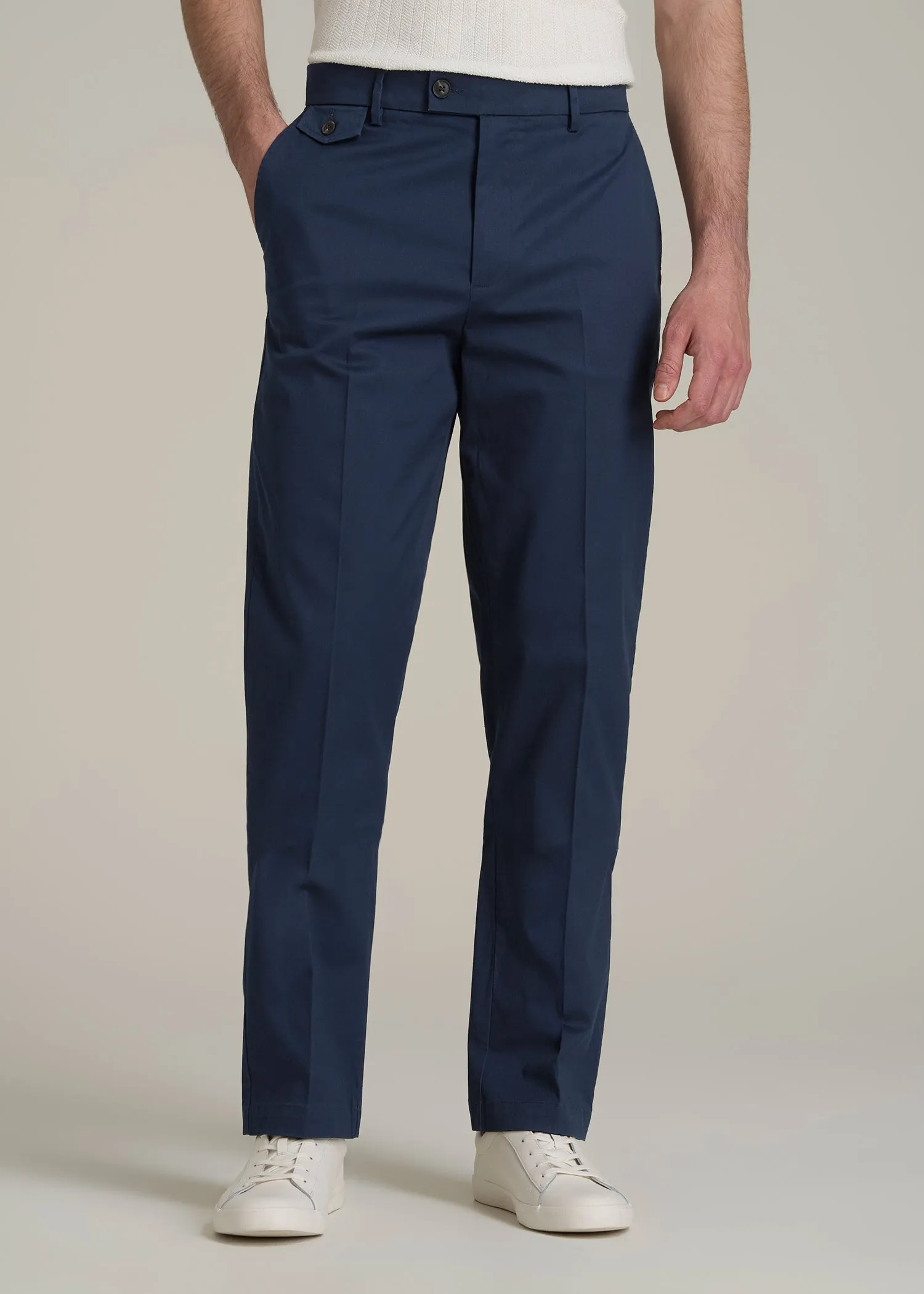 Refined Chinos for Tall Men in Navy sold by American Tall