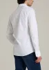 Stretch Jersey Dress Shirt for Tall Men in Optic White sold by American Tall