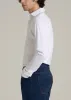 Stretch Jersey Dress Shirt for Tall Men in Optic White sold by American Tall
