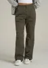 Garment Dyed Parachute Chino Pants for Tall Women in Forest Night sold by American Tall