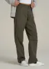 Garment Dyed Parachute Chino Pants for Tall Women in Forest Night sold by American Tall