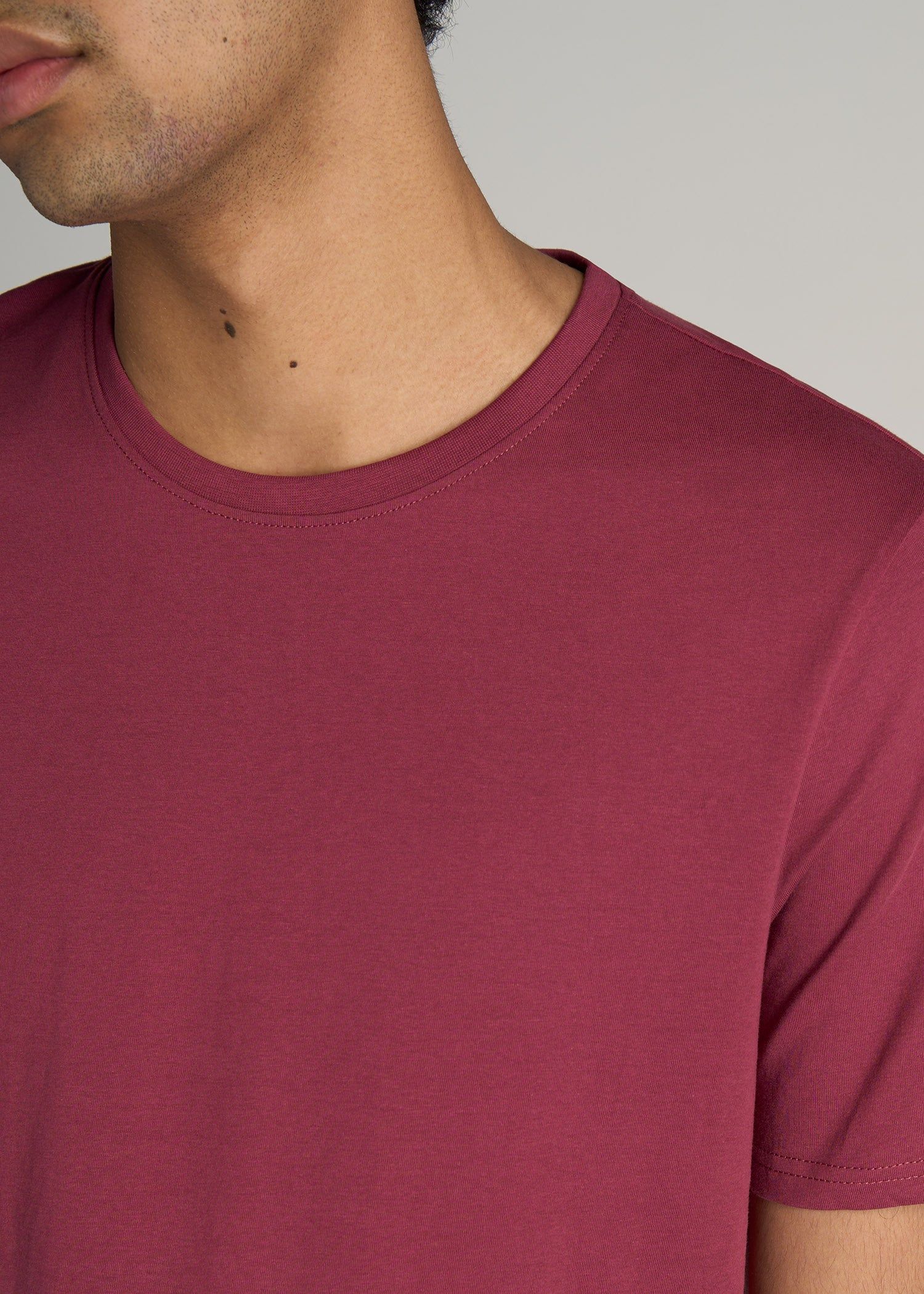 The Everyday REGULAR-FIT Crewneck Tall Men's T-Shirt in Garnet Red sold by American Tall product image thumbnail 2