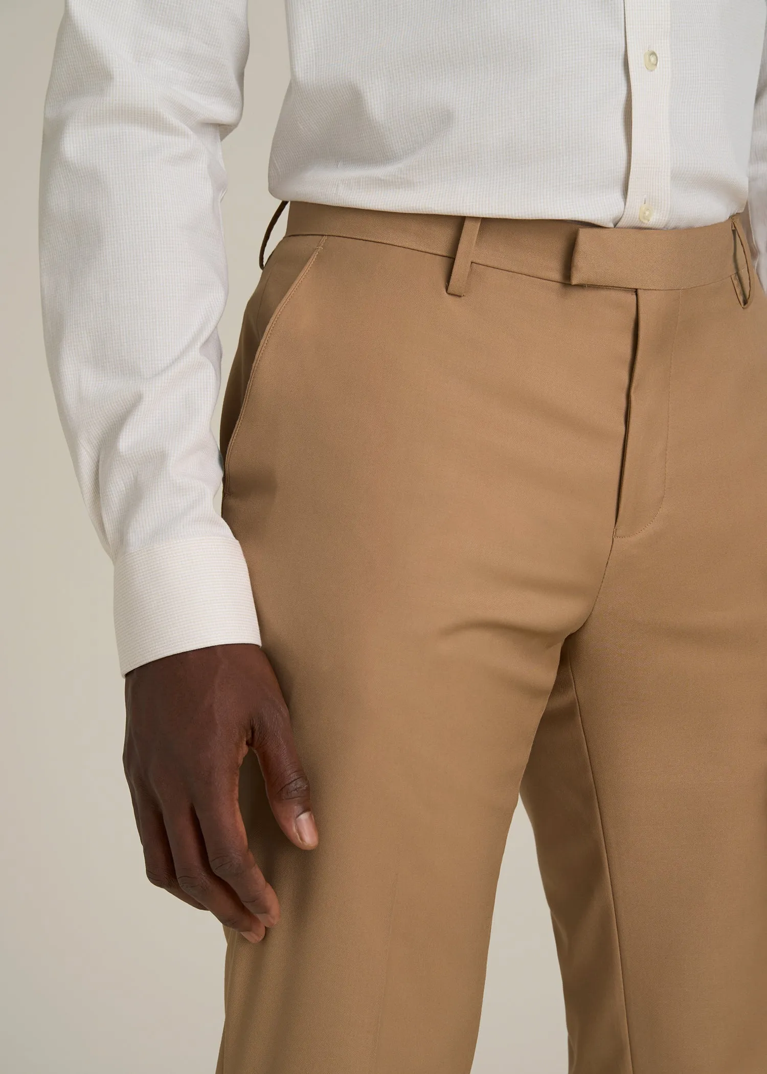 Suit Trousers for Tall Men in Tannin sold by American Tall product image thumbnail 2