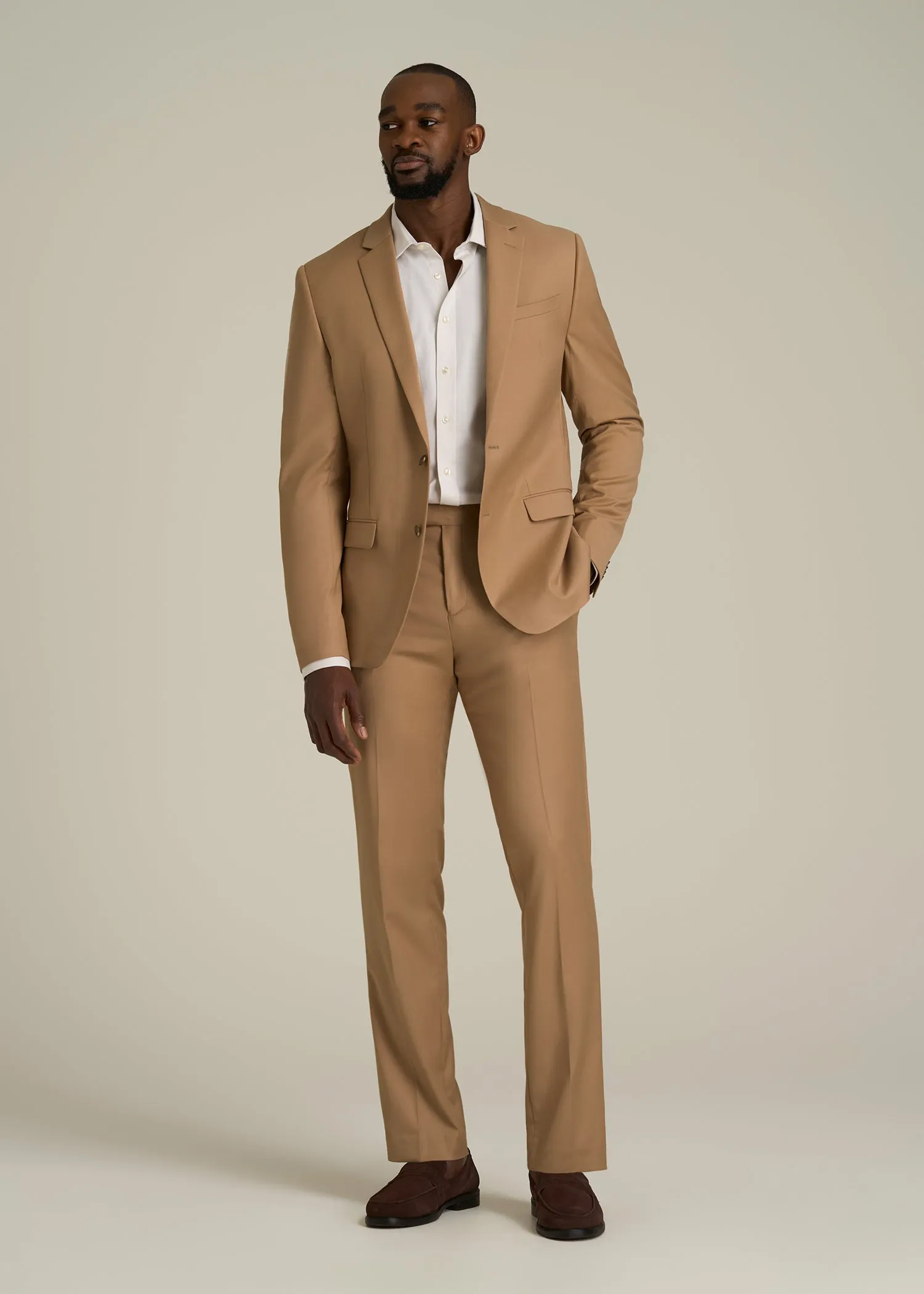 Suit Trousers for Tall Men in Tannin sold by American Tall product image thumbnail 4