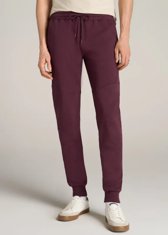 Wearever Fleece Joggers for Tall Men in Maroon sold by American Tall