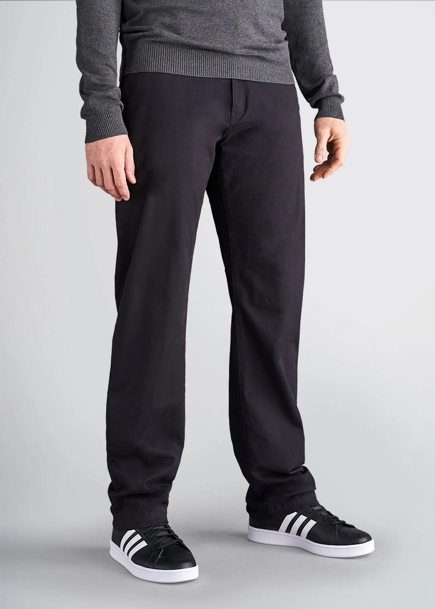Mason SEMI-RELAXED Chinos in Black - Pants for Tall Men sold by American Tall