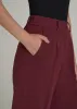 Wide Leg Pleated Dress Pants 2.0 for Tall Women in Tawny Port sold by American Tall