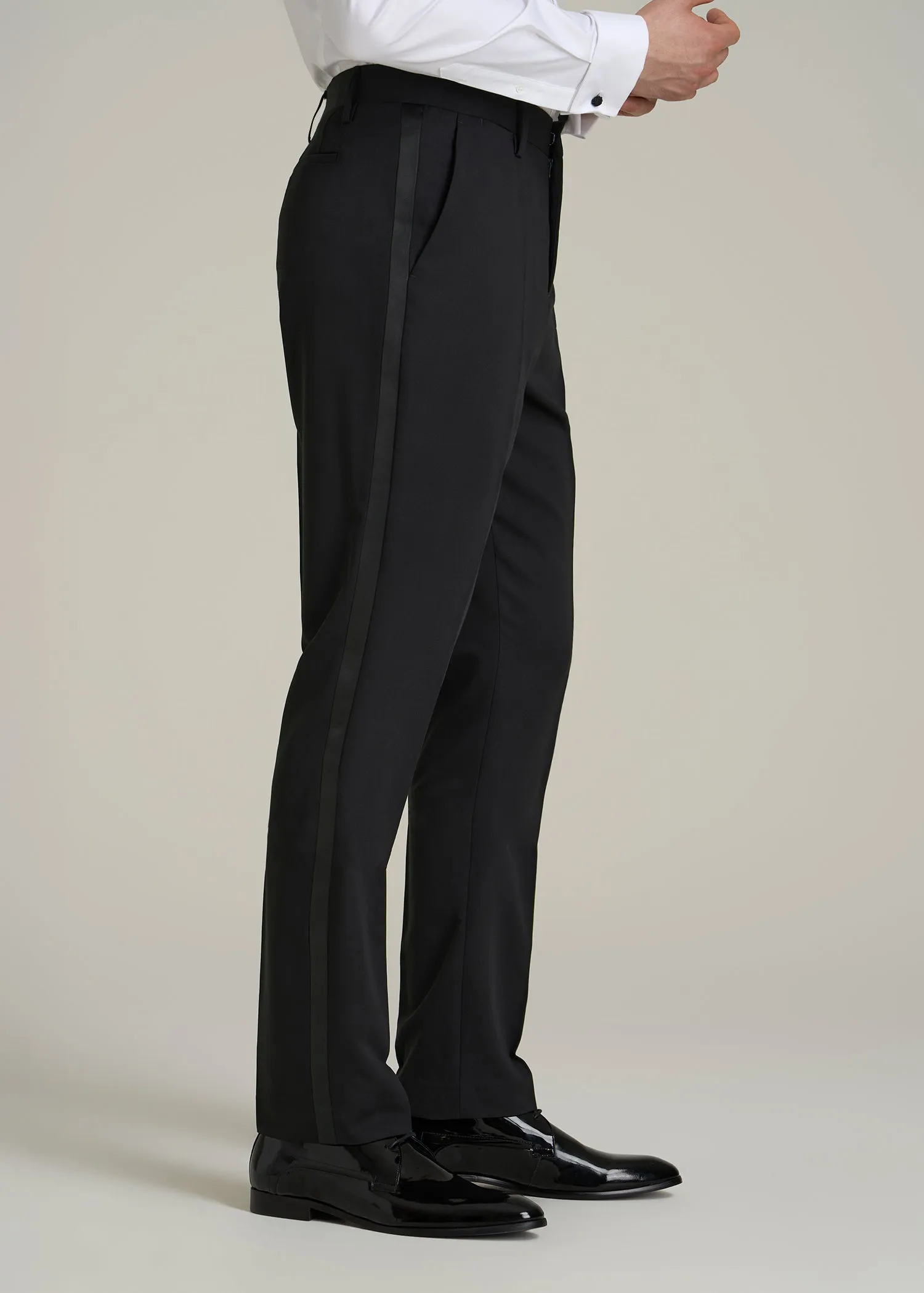 Tuxedo Pants for Tall Men in Black sold by American Tall product image thumbnail 3