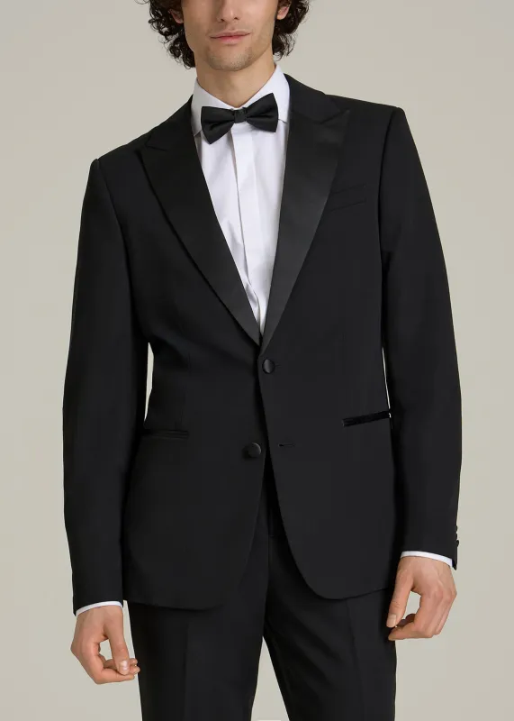 Tuxedo Jacket for Tall Men in Black sold by American Tall