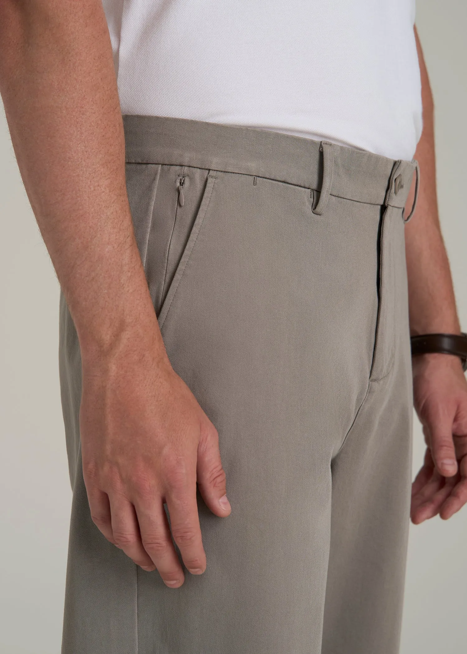 4 Way Stretch Commuter RELAXED Chino Pants for Tall Men in Portobello sold by American Tall product image thumbnail 2
