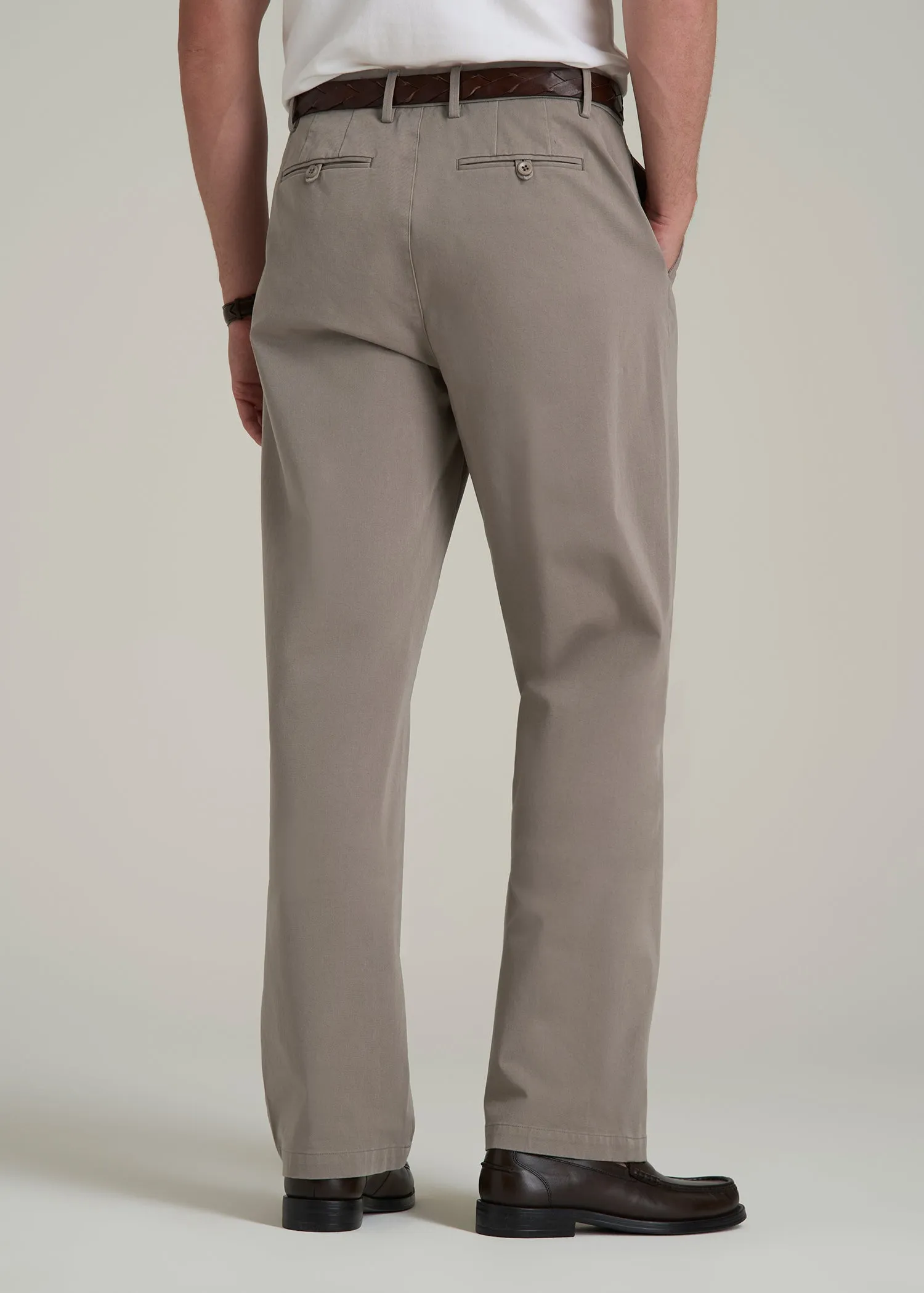 4 Way Stretch Commuter RELAXED Chino Pants for Tall Men in Portobello sold by American Tall product image thumbnail 5