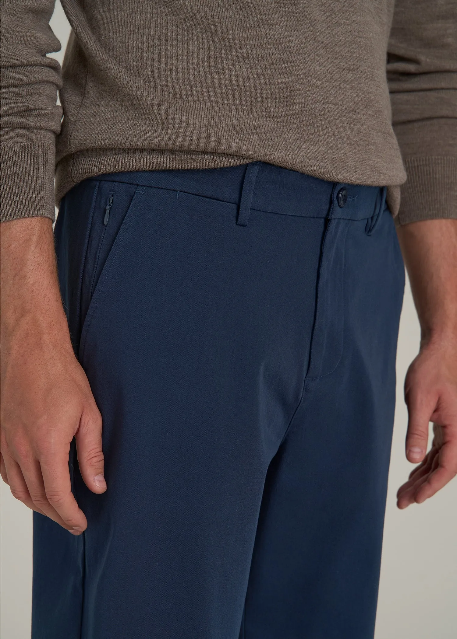 4 Way Stretch Commuter RELAXED Chino Pants for Tall Men in Navy Blue sold by American Tall product image thumbnail 2