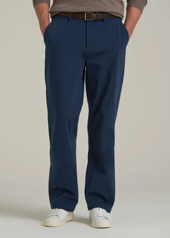 4 Way Stretch Commuter RELAXED Chino Pants for Tall Men in Navy Blue sold by American Tall