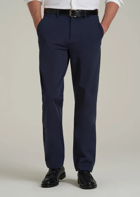 4 Way Stretch Commuter Tapered Chino Pants in Patriot Blue sold by American Tall
