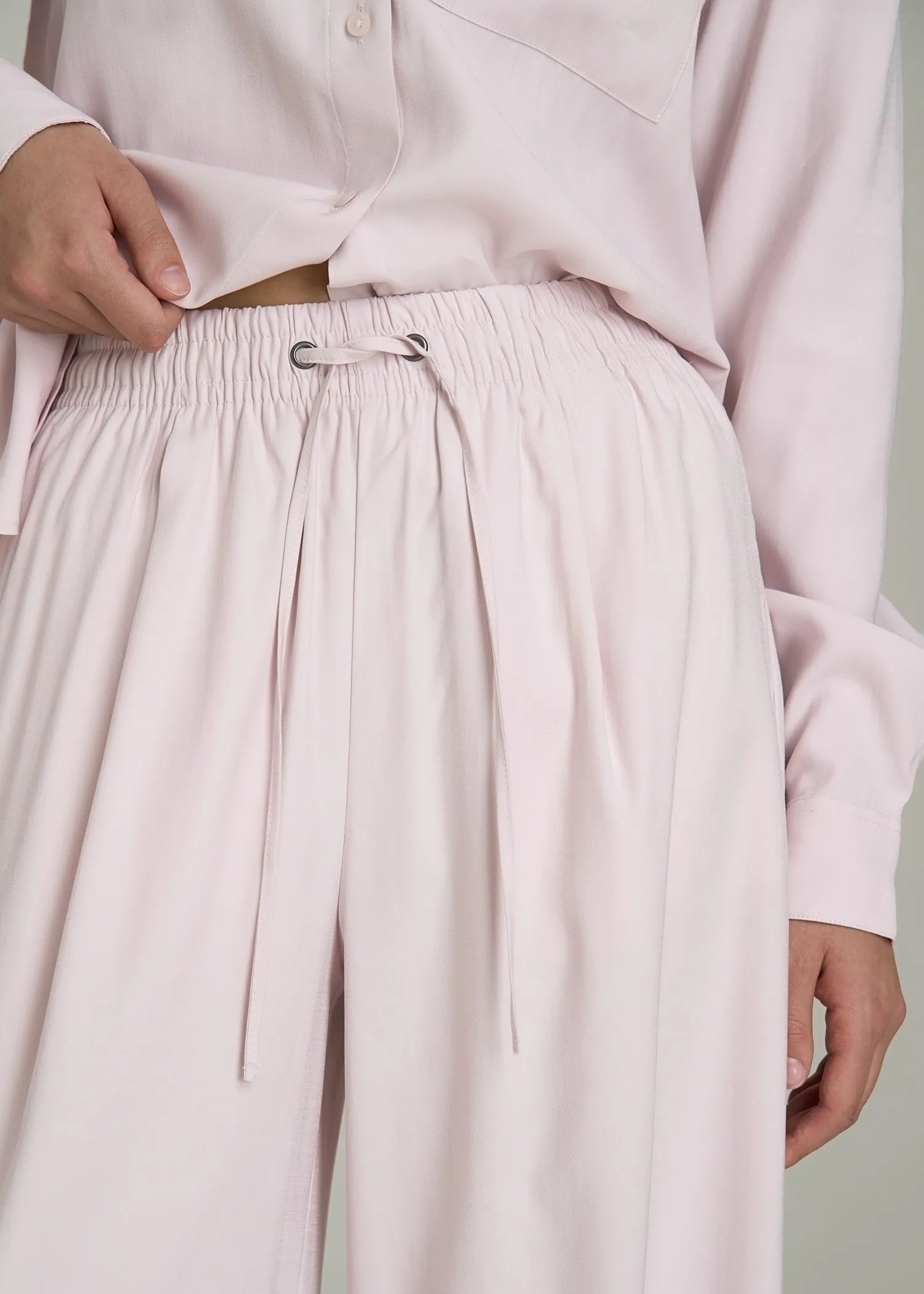 Relaxed Pull-On Pants for Tall Women in Grey Lilac sold by American Tall product image thumbnail 2