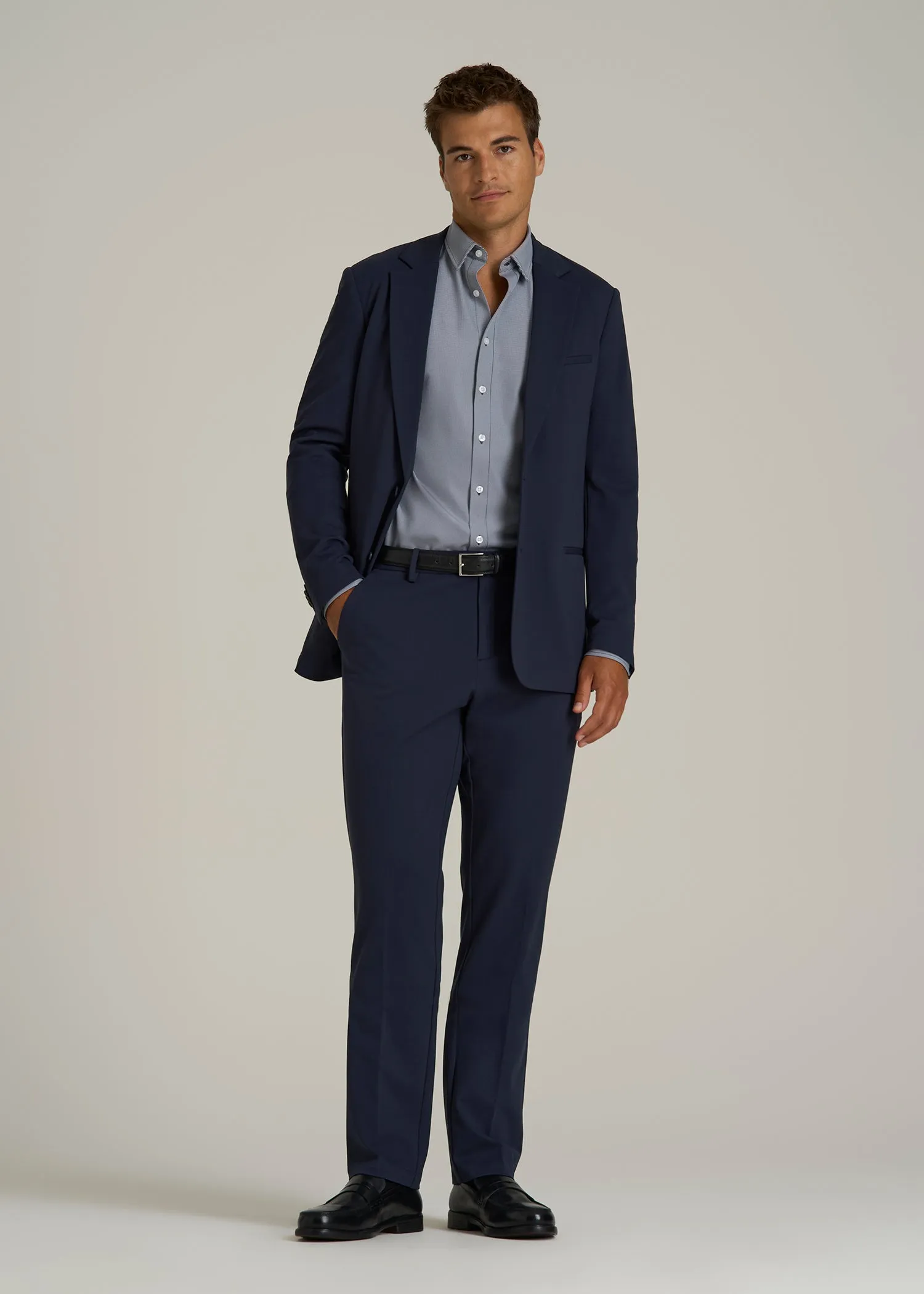 Flex Tech Suit Pants for Tall Men in Navy sold by American Tall product image thumbnail 4