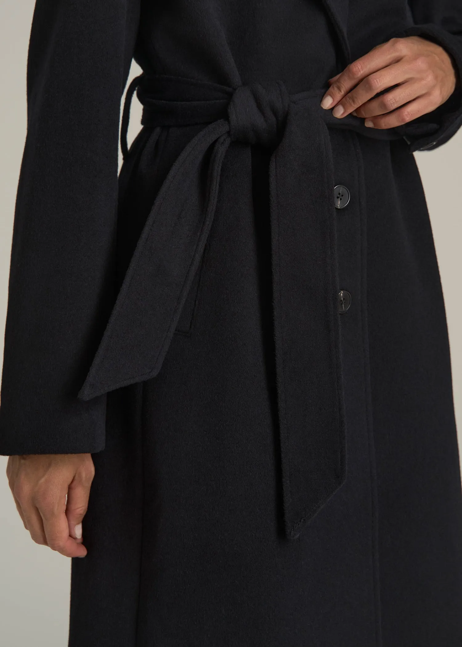 Wool Coat for Tall Women in Black sold by American Tall product image thumbnail 2