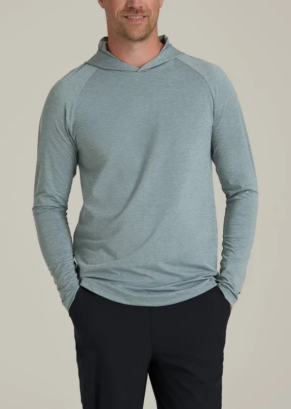 A.T. Performance Training Hoodie for Tall Men in Trooper Space Dye sold by American Tall