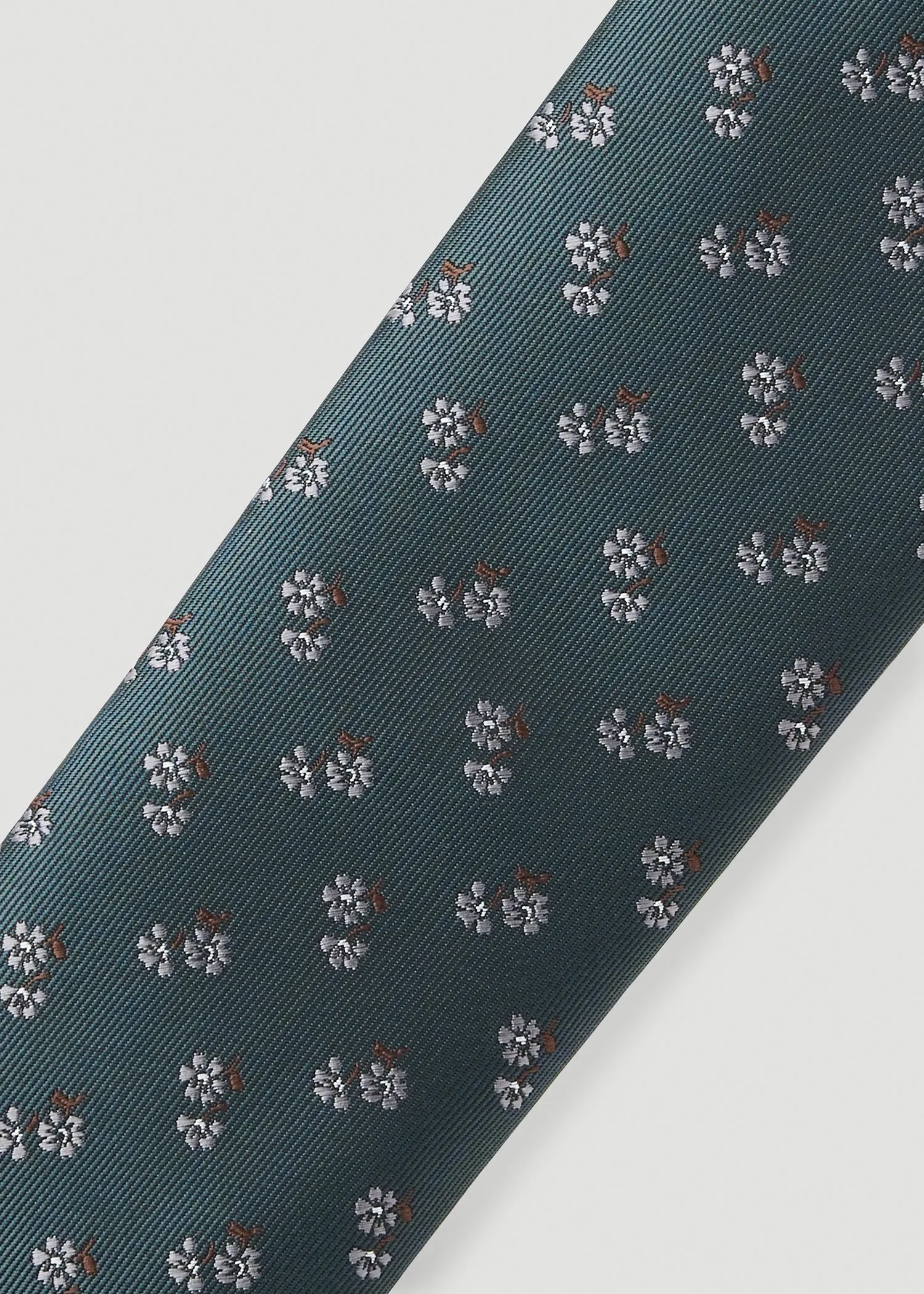 Dress Ties for Tall Men in Midnight Green Micro Floral sold by American Tall product image thumbnail 2
