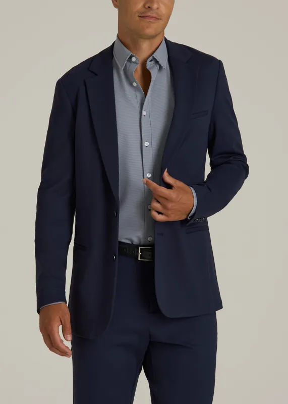 Flex Tech Suit Jacket for Tall Men in Navy sold by American Tall