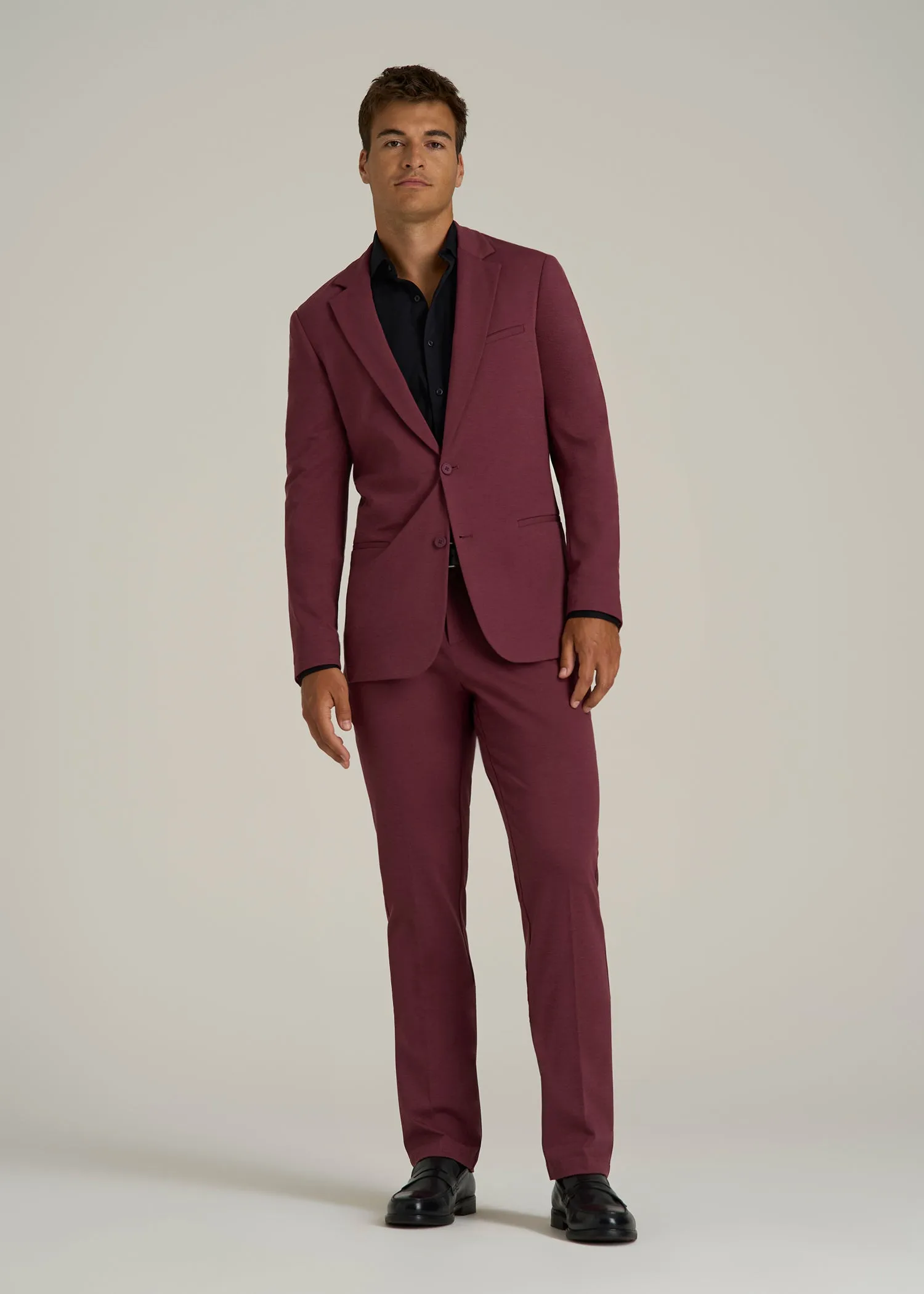 Flex Tech Suit Jacket for Tall Men in Tawny Port Nailhead sold by American Tall product image thumbnail 4