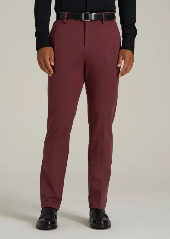 Flex Tech Suit Pants for Tall Men in Tawny Port Nailhead sold by American Tall