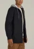 LJ&S Flannel-Lined Canvas Shirt Jacket for Tall Men in Black sold by American Tall