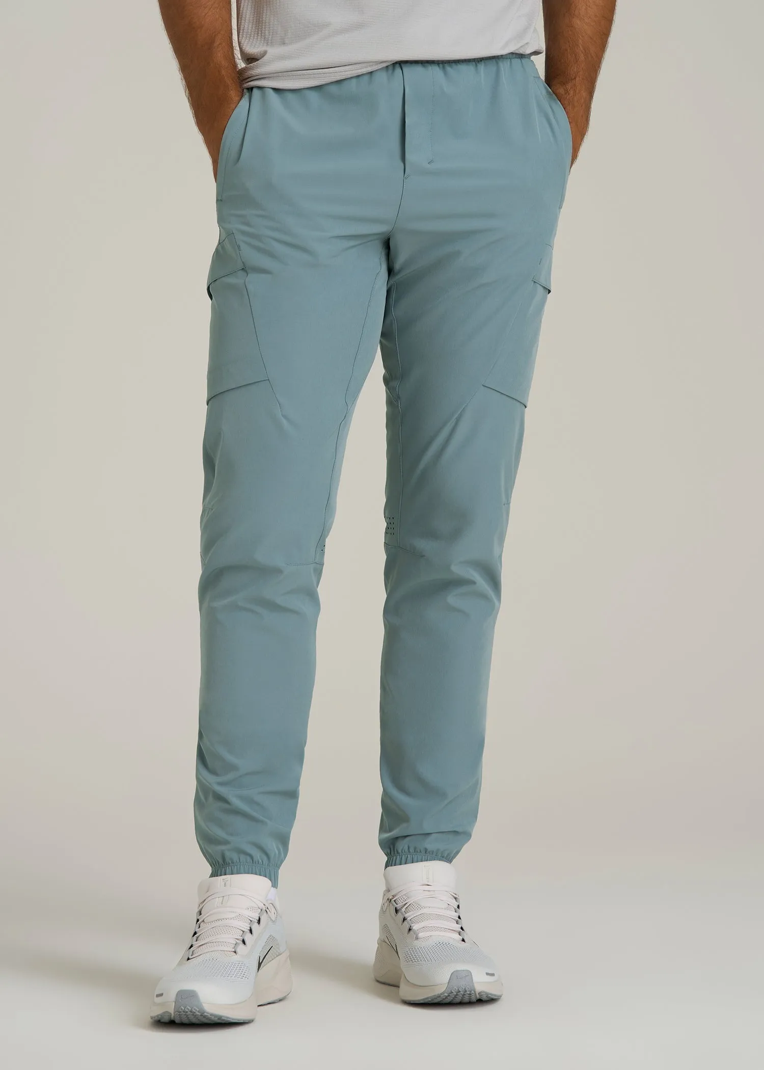 Featherweight Cargo Training Jogger for Tall Men in Trooper sold by American Tall
