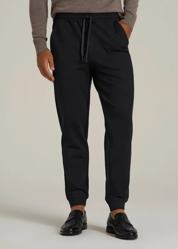 Soft Flex Ponte Jogger for Tall Men in Black sold by American Tall