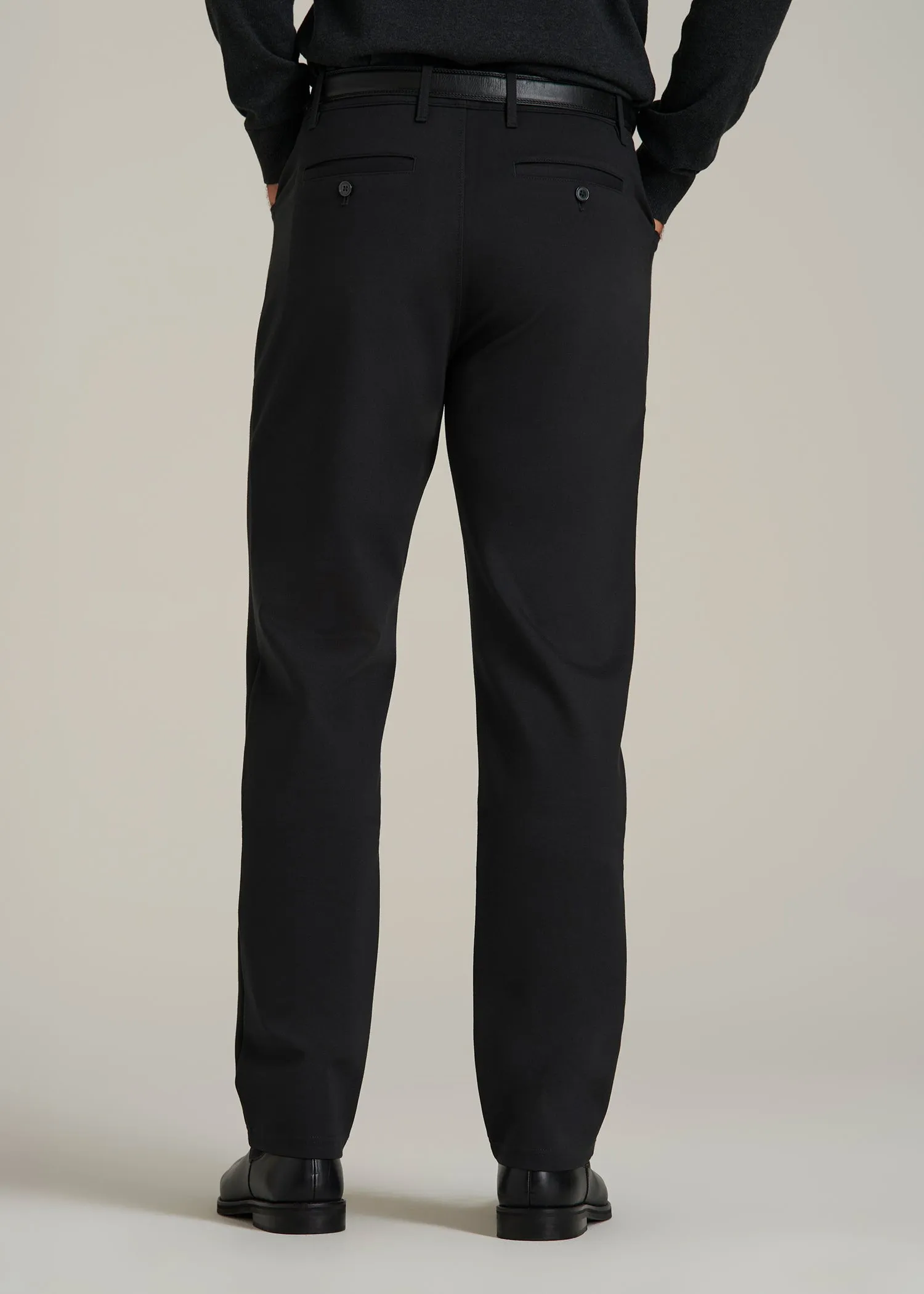 Soft Flex Ponte Pants for Tall Men in Black sold by American Tall product image thumbnail 5