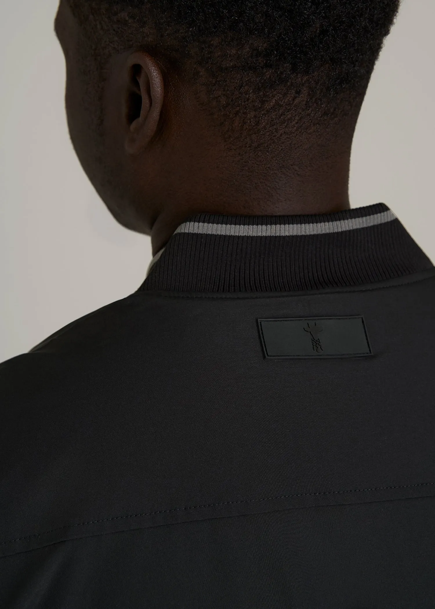 A.T. Bomber Jacket for Tall Men in Black sold by American Tall product image thumbnail 4