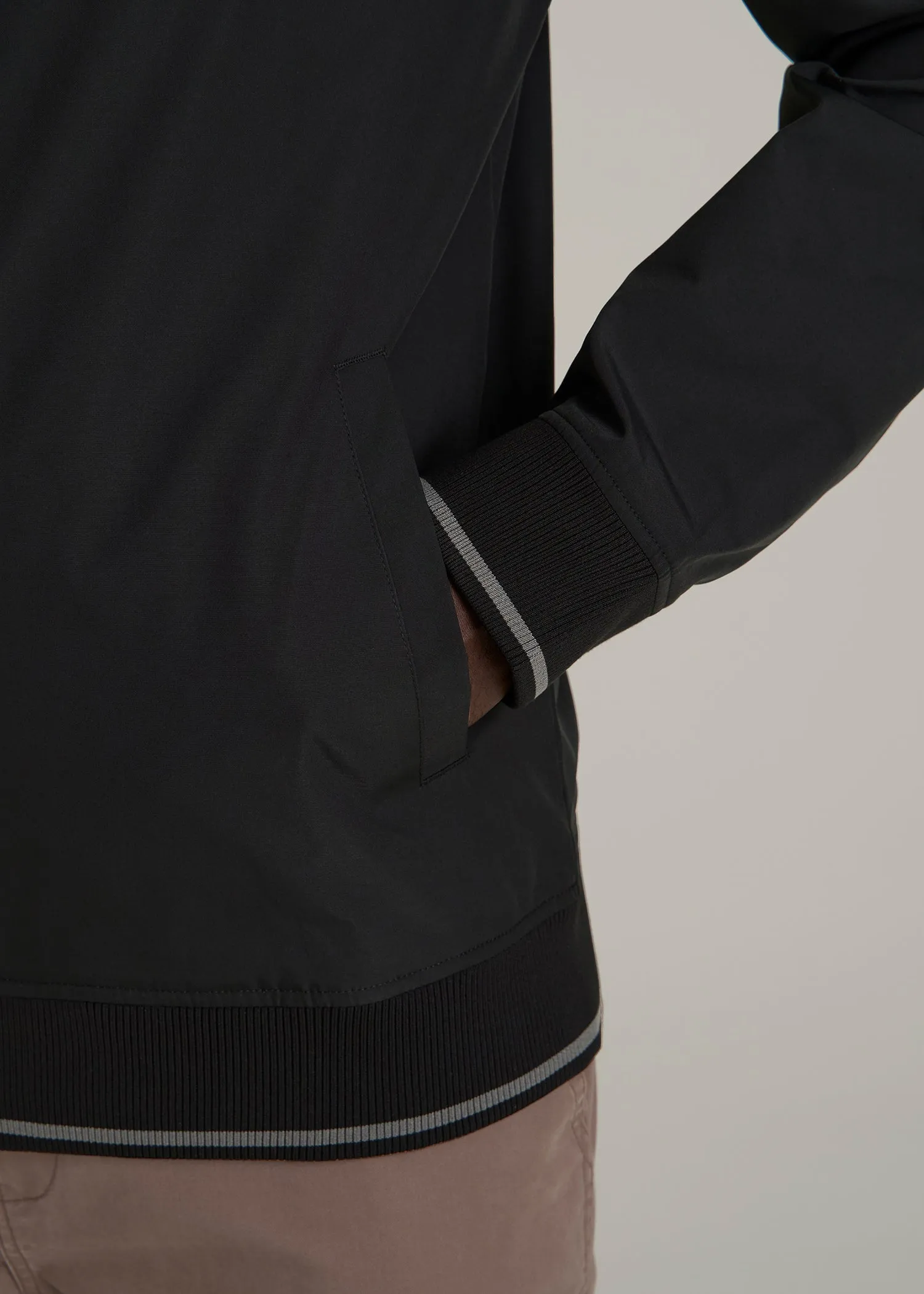 A.T. Bomber Jacket for Tall Men in Black sold by American Tall product image thumbnail 2