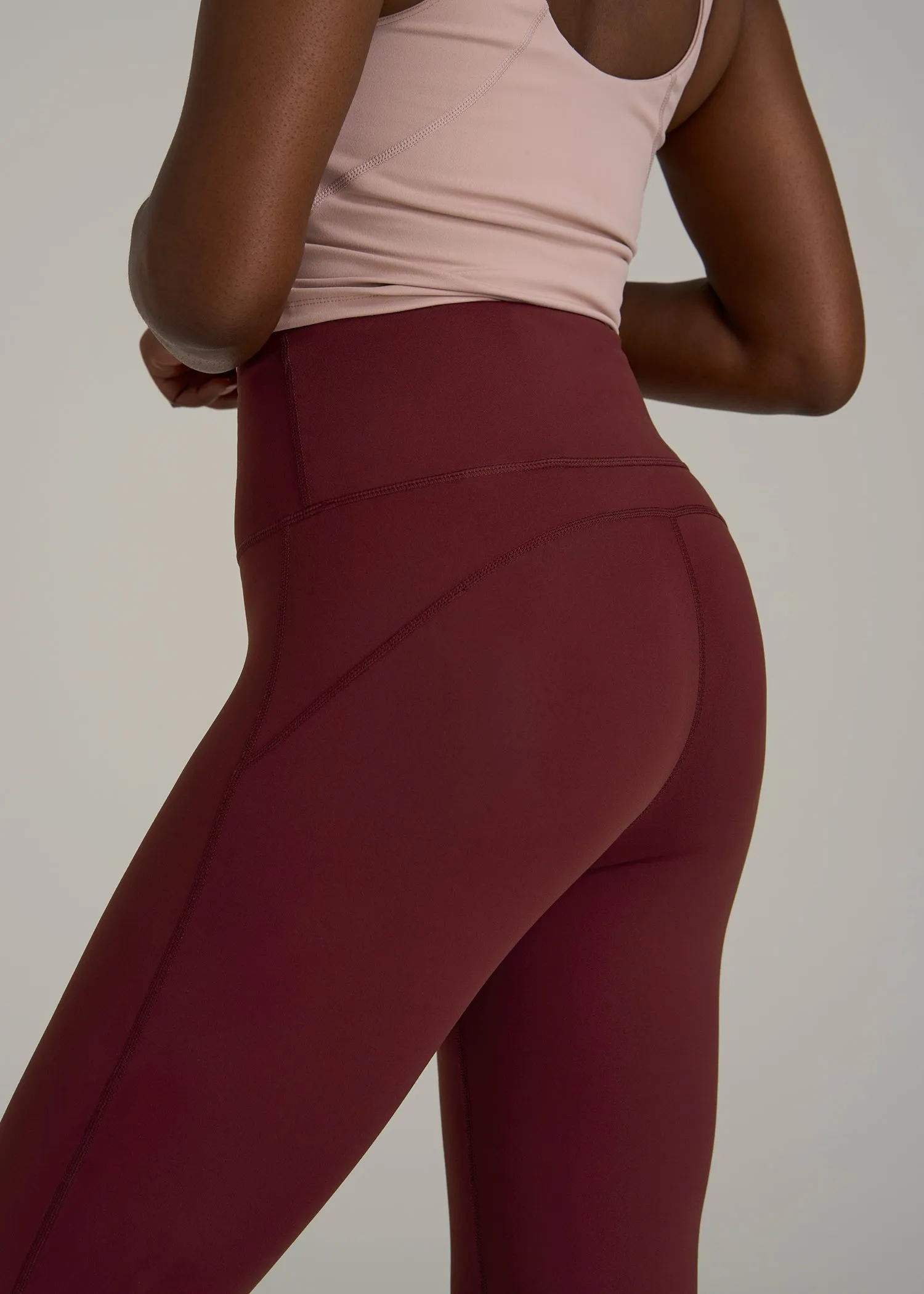 Balance Flare Yoga Pants for Tall Women in Tawny Port sold by American Tall product image thumbnail 2