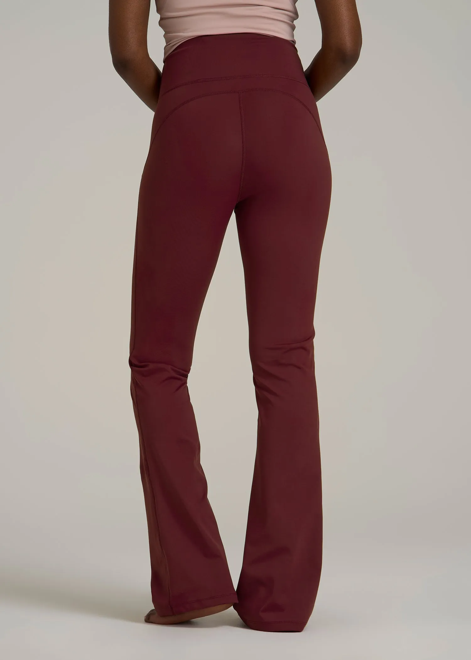 Balance Flare Yoga Pants for Tall Women in Tawny Port sold by American Tall product image thumbnail 5