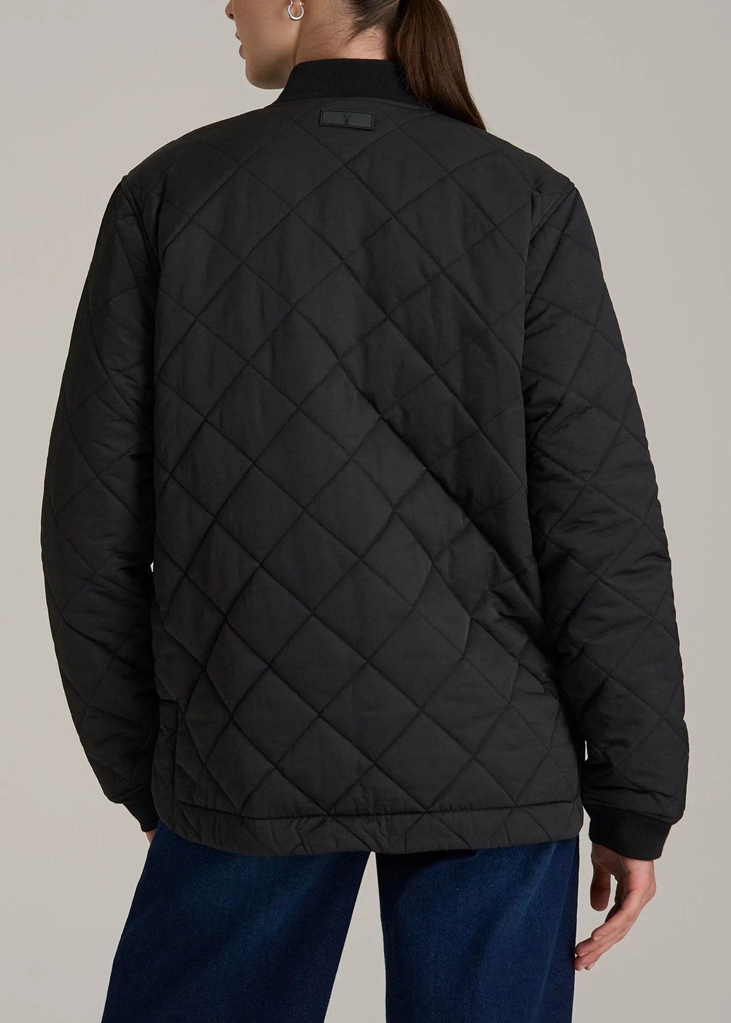 Quilted Jacket for Tall Women in Black sold by American Tall product image thumbnail 5
