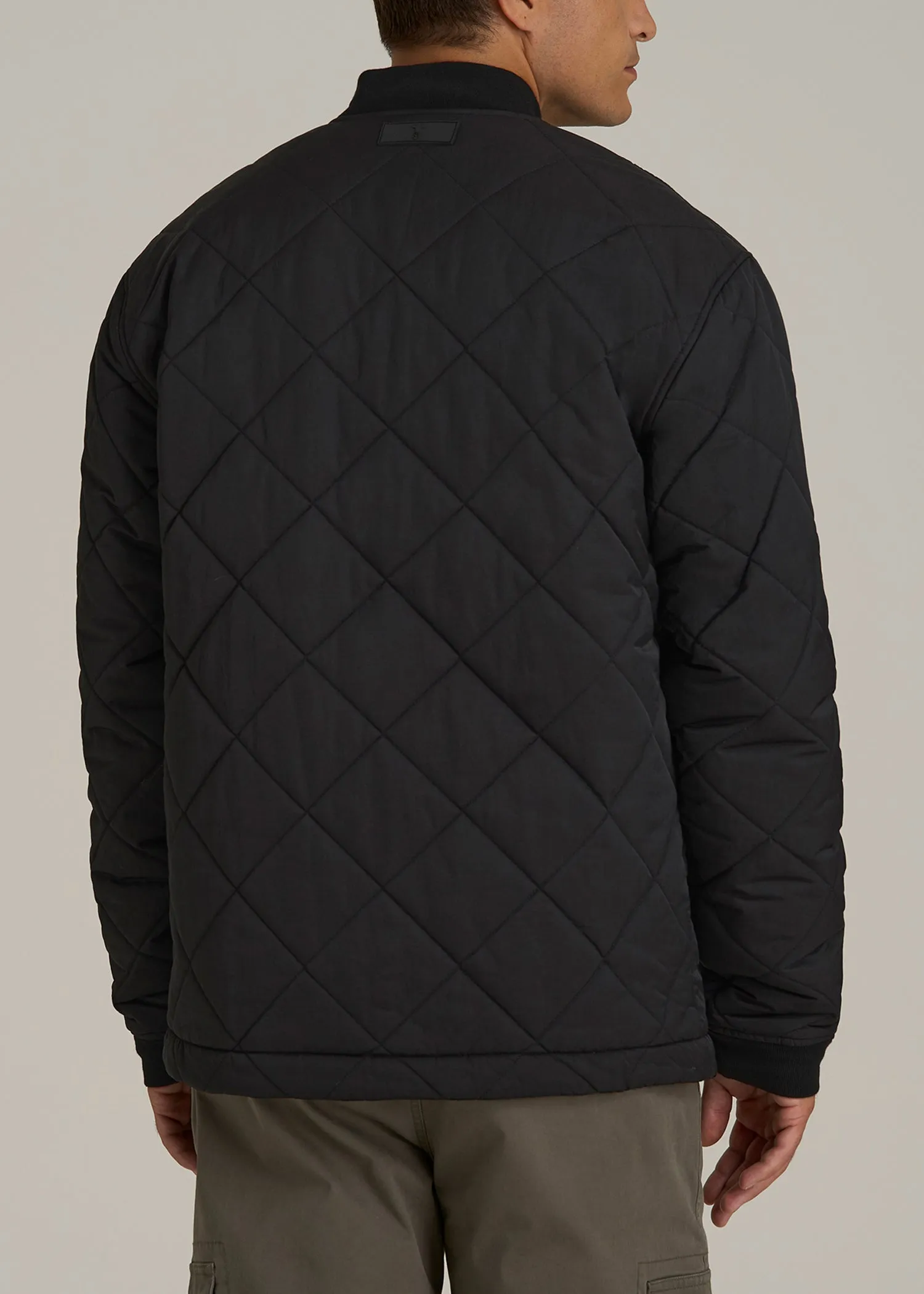 Quilted Jacket for Tall Men in Black sold by American Tall product image thumbnail 5