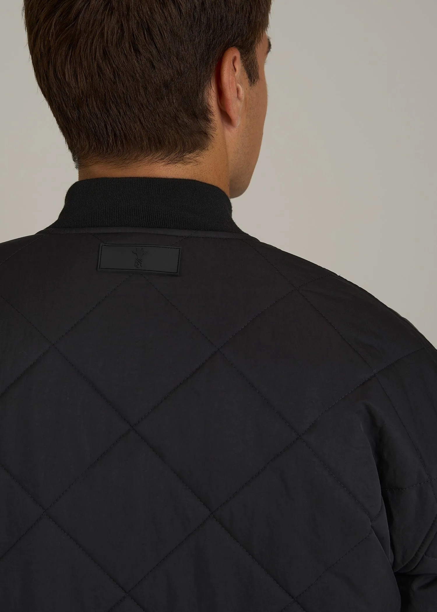 Quilted Jacket for Tall Men in Black sold by American Tall product image thumbnail 2