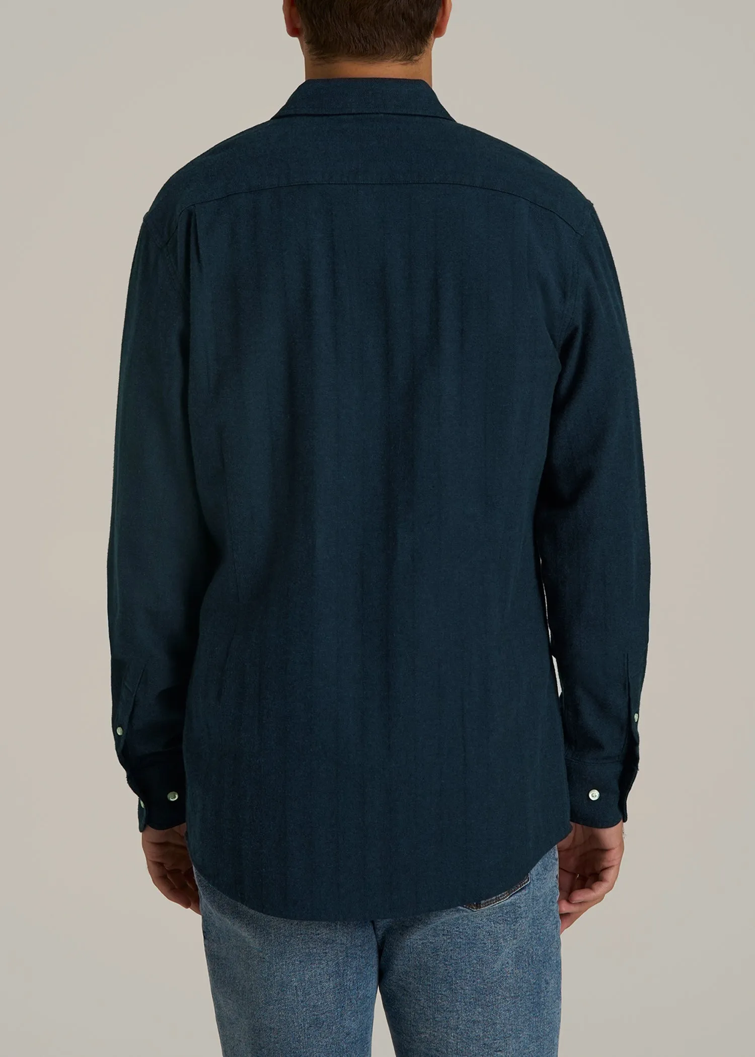 Nelson Flannel Shirt for Tall Men in Blue Chevron sold by American Tall product image thumbnail 5