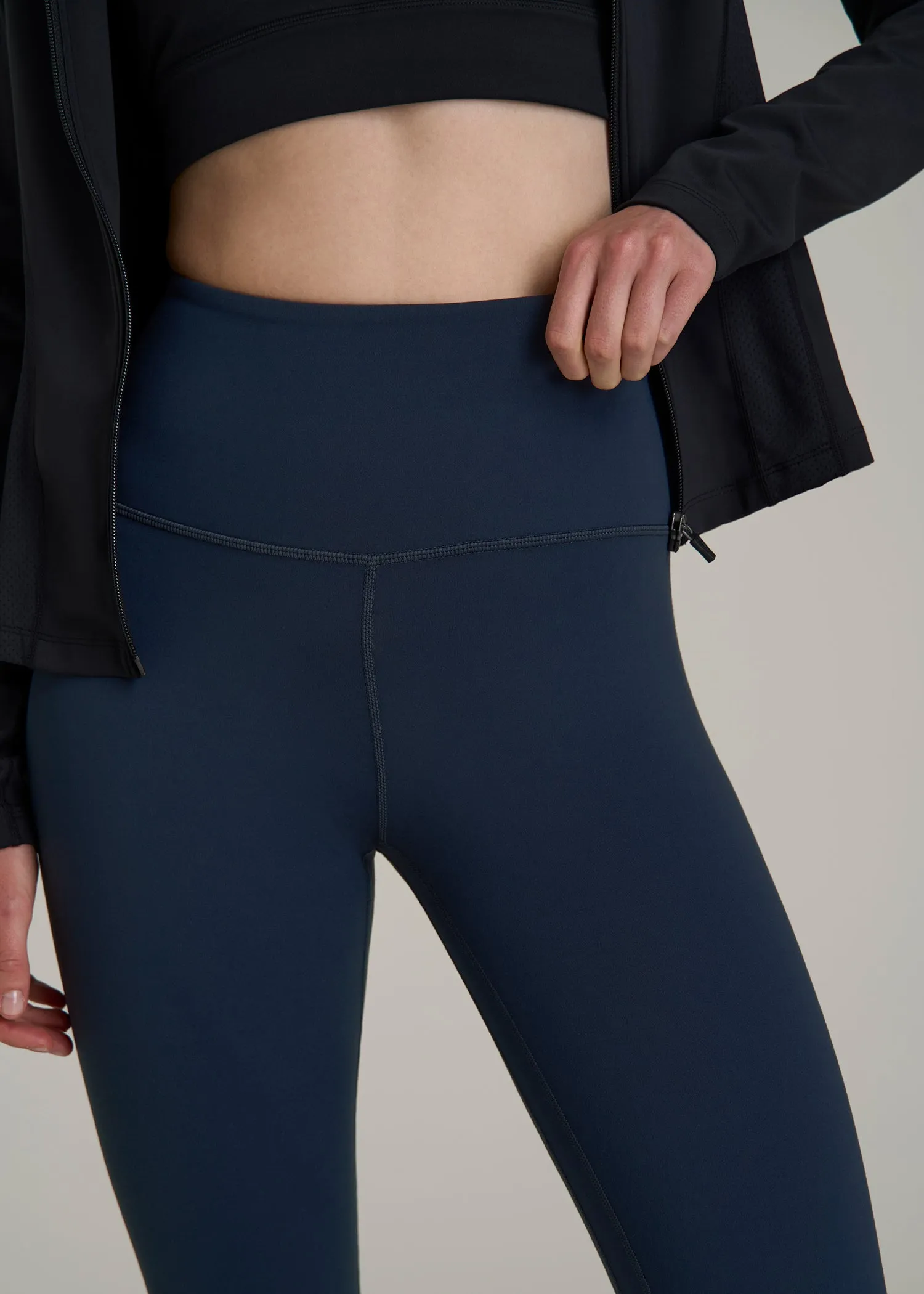 Balance High-Rise Leggings for Tall Women in Navy Blue sold by American Tall product image thumbnail 2