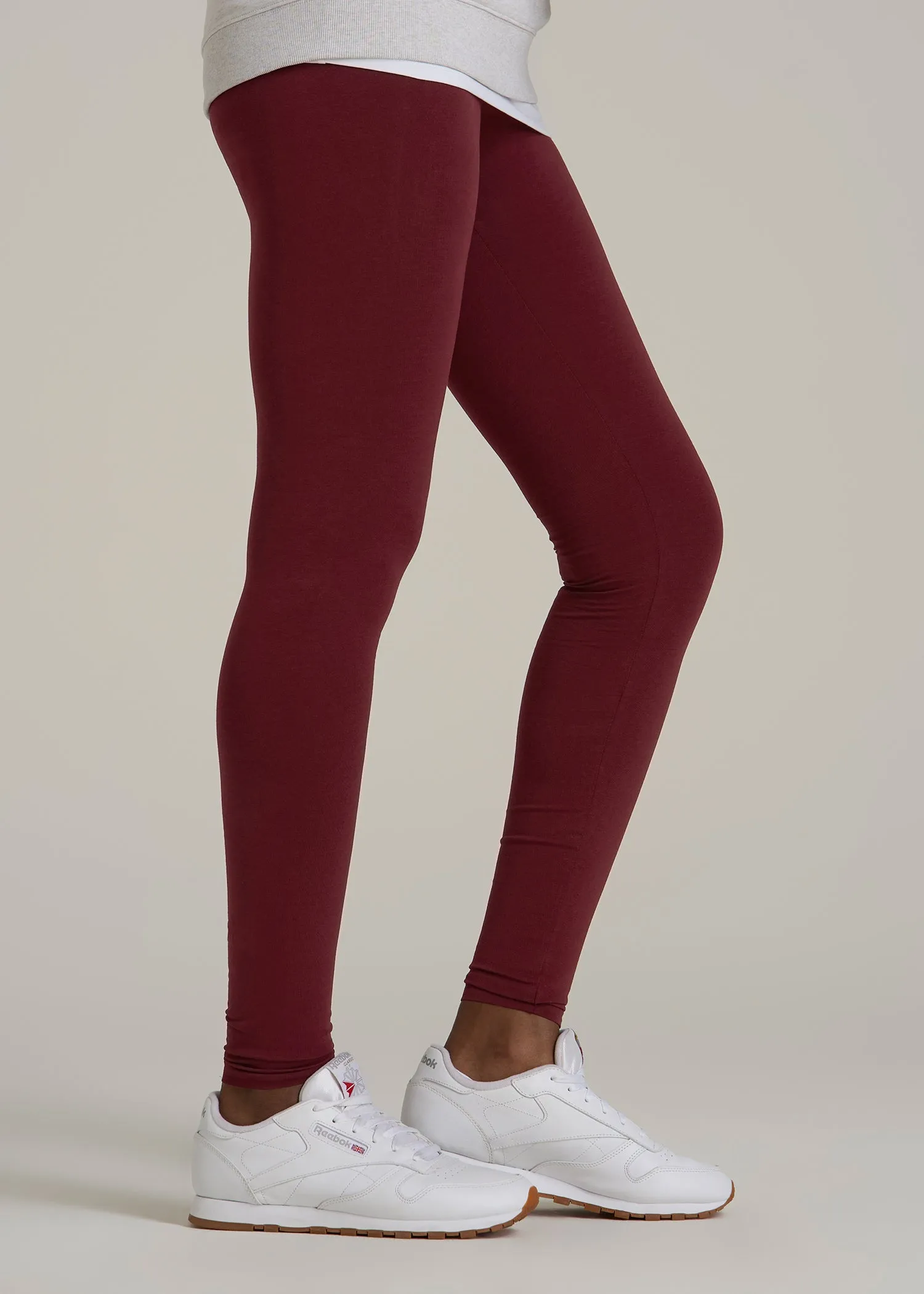 Cotton Leggings for Tall Women in Tawny Port sold by American Tall product image thumbnail 3