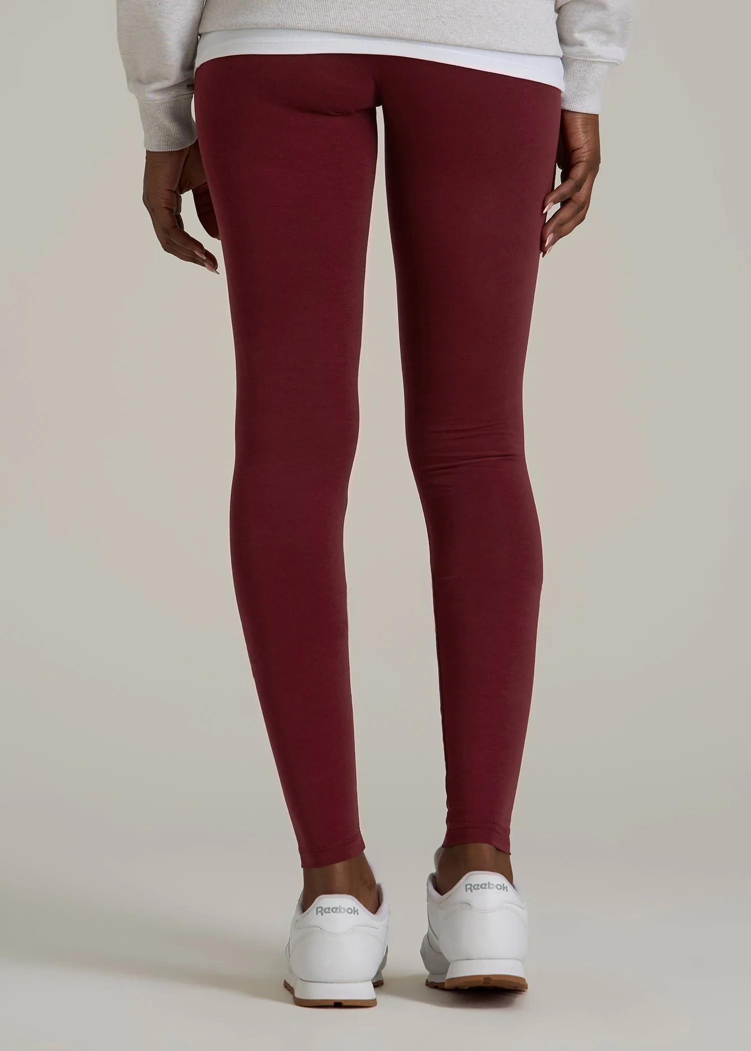 Cotton Leggings for Tall Women in Tawny Port sold by American Tall product image thumbnail 4