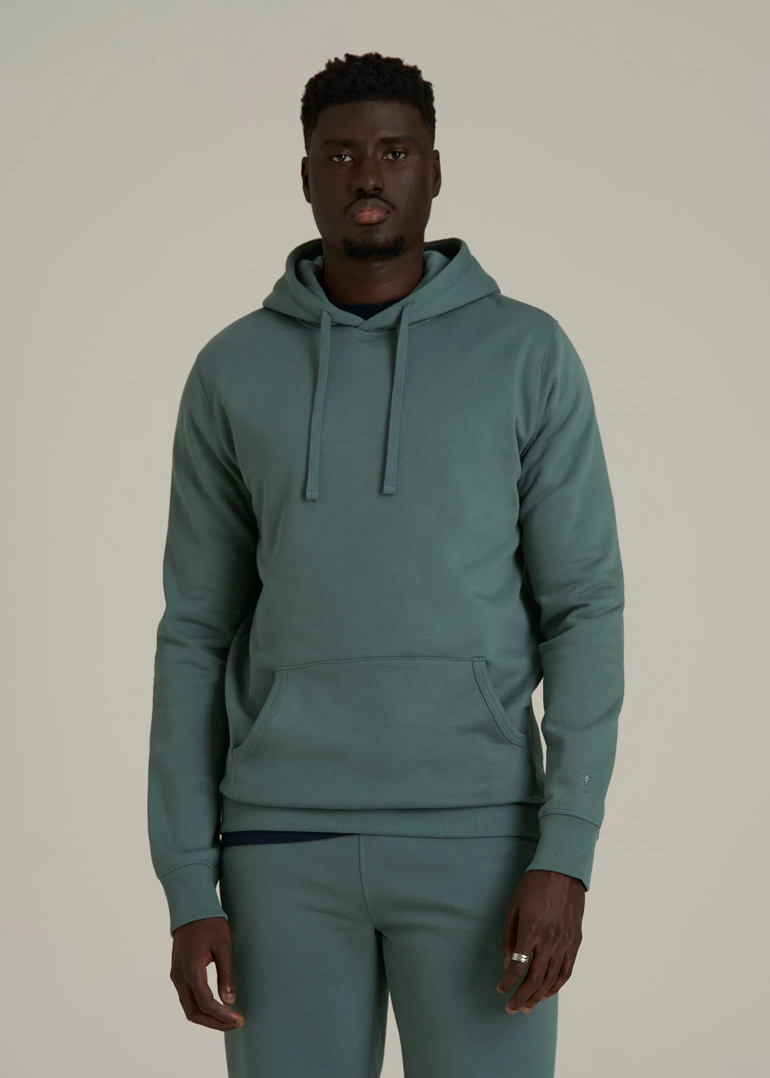 Wearever 2.0 Fleece Hoodie for Tall Men in Balsam Green sold by American Tall