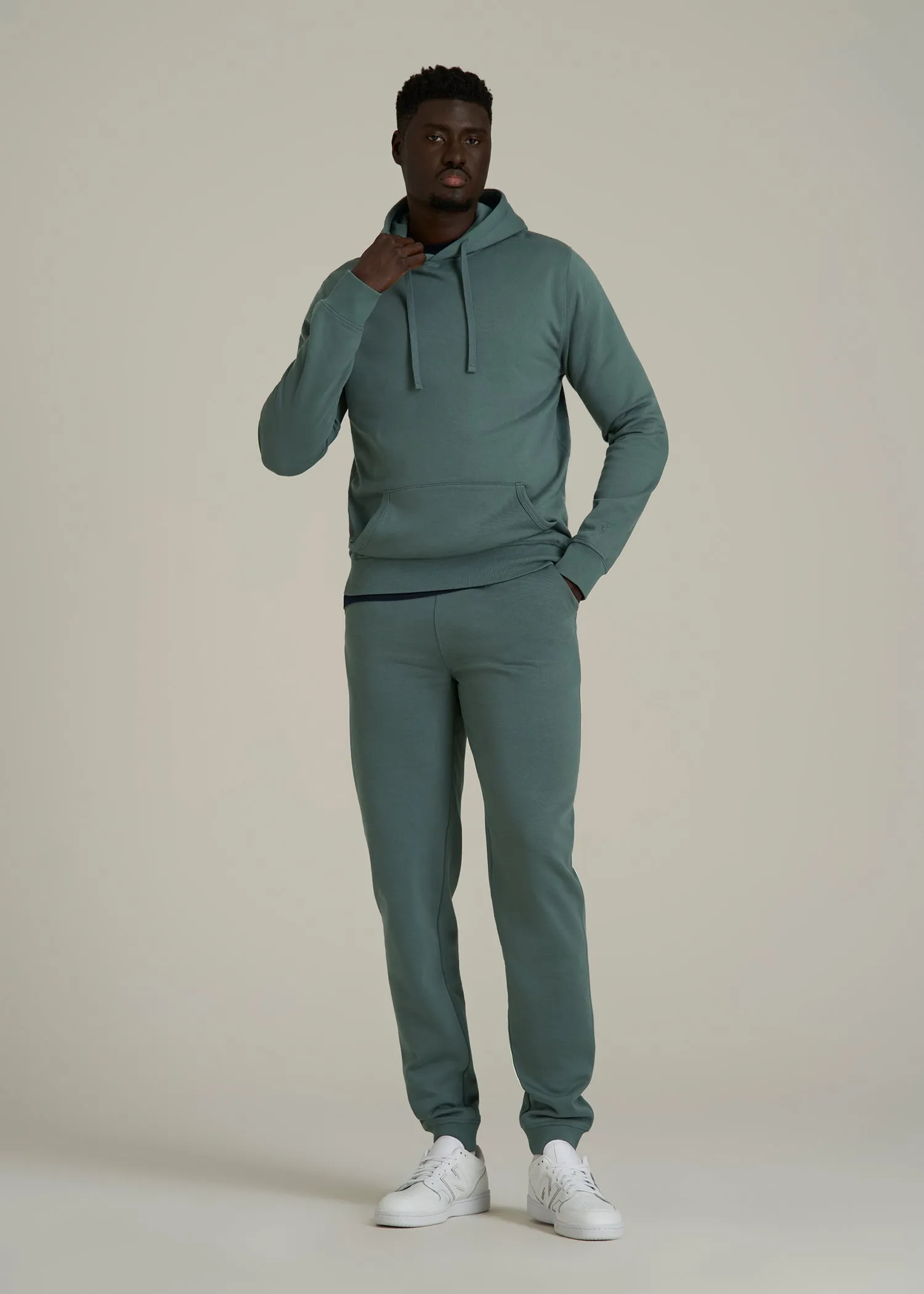 Wearever 2.0 Fleece Hoodie for Tall Men in Balsam Green sold by American Tall product image thumbnail 4