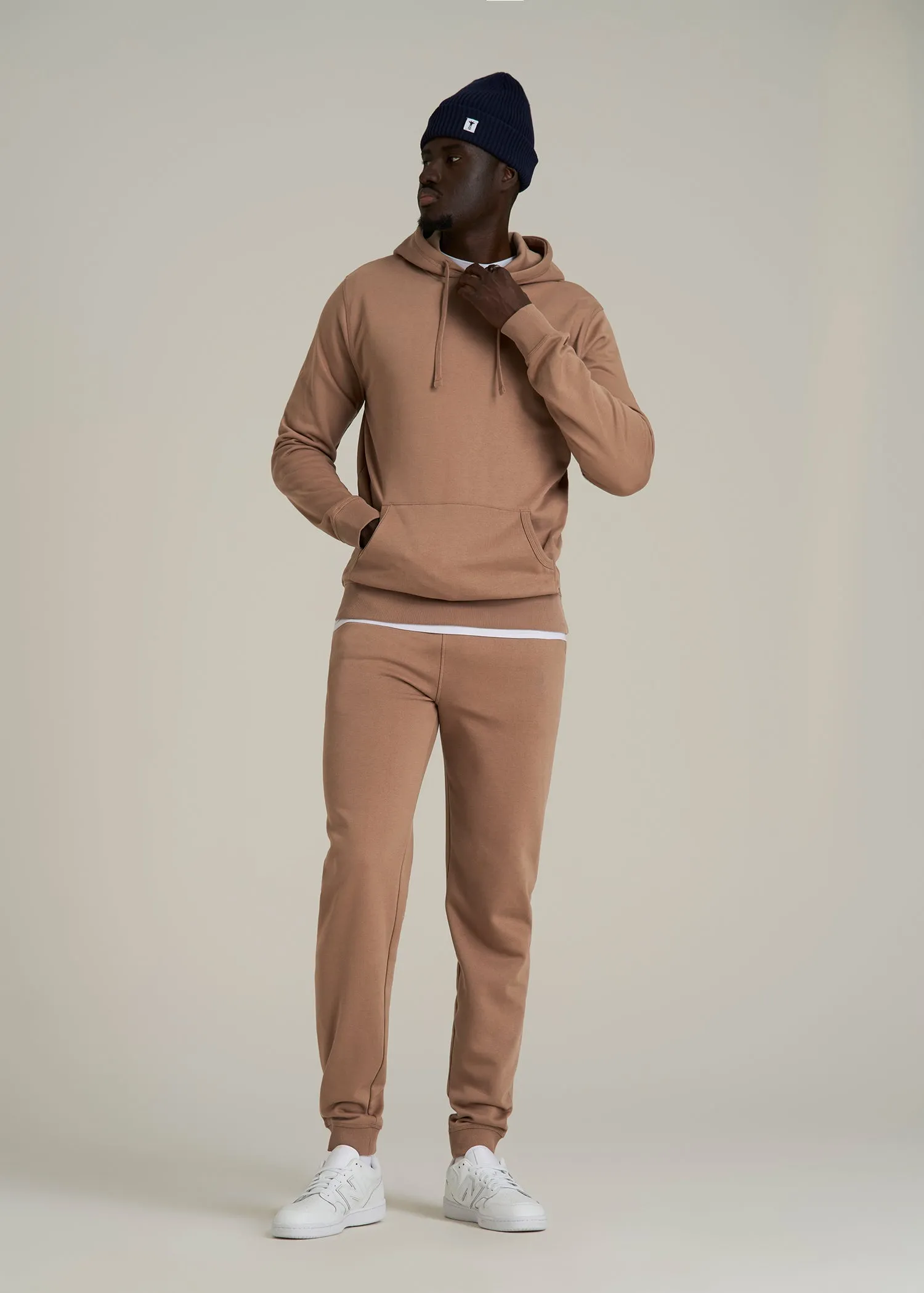 Wearever 2.0 Fleece Hoodie for Tall Men in Woodsmoke sold by American Tall product image thumbnail 4